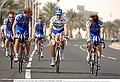 Cycling : Tour Qatar 2006 / Stage 3CRETSKENS Wilfried ( Bel ) / TRENTI Guido ( Ita ) / HULSMANS Kevin ( Bel ) / BOONEN Tom ( Bel ) / KNAVEN Servais ( Ned )Sealine Beach Resort - Khalifa Stadium ( 160 km )Etape Rit